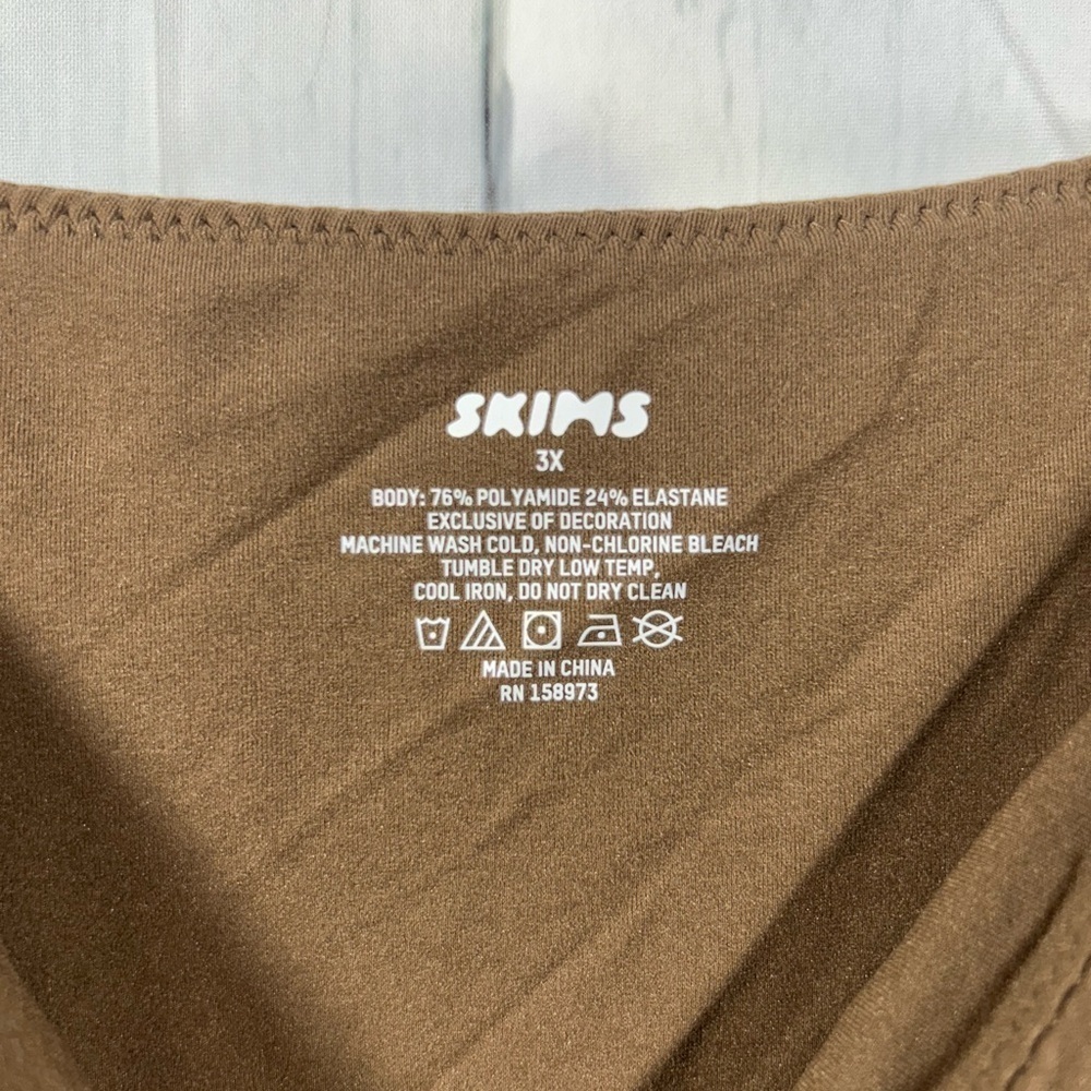 Skims Fits Everybody Cami Bodysuit Womens Strappy One Piece NWT Sz 3X - Picture 5 of 9